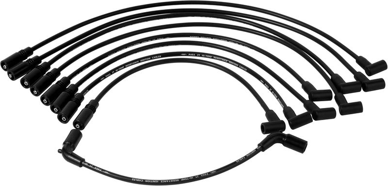 Ozikutech 9Pcs Spark Plug Wires Set Fit for 5.7L 5.0L Chevy GMC C1500 K1500 Silverado Sierra Yukon Tahoe Express Suburban Savana C2500 K3500 Pickup Cadillac Escalade V8, Replace for 9718Q 96 97 98 99 - Image 1